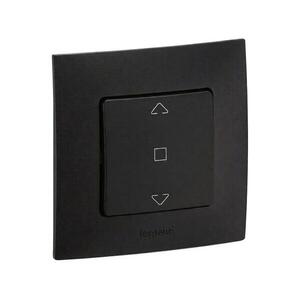 Legrand - Redőnyvezérlő kerettel NILOE fekete LR0012+LR0010 kép