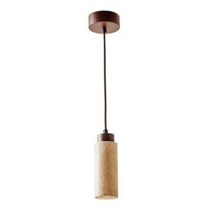 Bézs függőlámpa kő búrával ø 6, 5 cm Selma – Opviq lights kép
