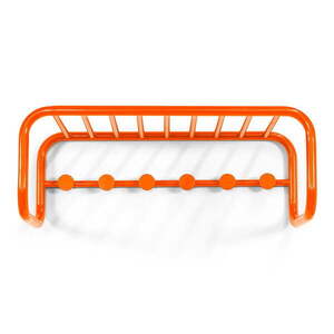 Narancssárga fém fali fogas polccal 72 cm Retro – Spinder Design kép