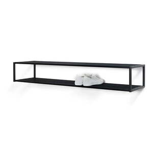 Fekete fém függő cipőtartó 118x20, 5x30, 5 cm School – Spinder Design kép