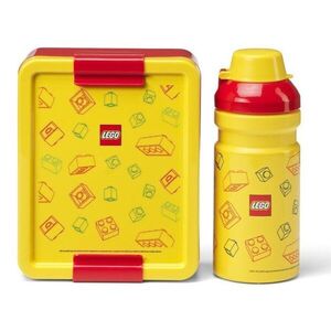 Sárga műanyag gyerek uzsonnás doboz szett 2 db-os Brick – LEGO® kép