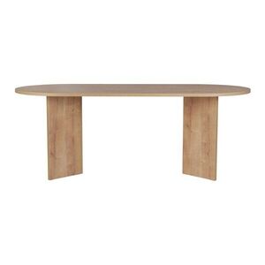 Étkezőasztal tölgyfa dekorral 90x200 cm Sabella – Kalune Design kép