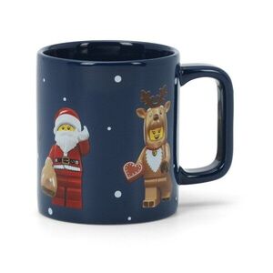Sötétkék kerámia gyerek bögre 300 ml Christmas Minifigures – LEGO® kép