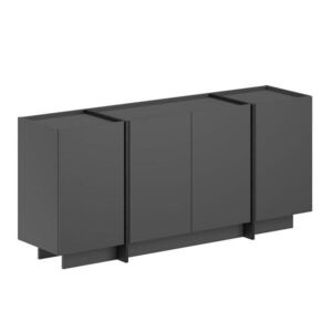 Antracitszürke komód kábellyukkal 180x80x45 cm Dorma – Kalune Design kép