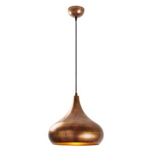 Rézszínű függőlámpa fém búrával ø 30 cm Muba – Opviq lights kép