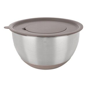 Ezüstszínű rozsdamentes acél tál ø 22 cm Beige – Orion kép