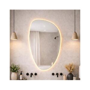 Baltica Design- LED tükör háttérvilágítással STONE FLUID LED/15W/230V 2700K 92x55 cm IP65 5904107933115 kép