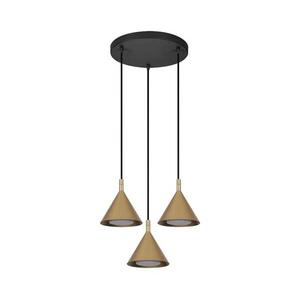 Brilagi - Kábelre szerelt függőlámpa CONE TRIPLE ROUND 3xGX53/15W/230V arany WO-E14-G11-GLD-OEM kép