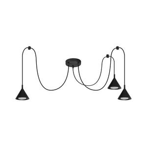 Brilagi - Kábeles csillár CONE TRIPLE SPIDER 3xGX53/15W/230V fekete WO-E14-G12-BLK-OEM kép