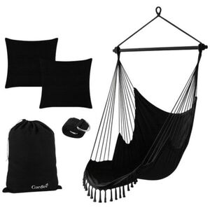 Gardlov 27390 függő hintaszék párnákkal 220 × 100 cm, fekete kép