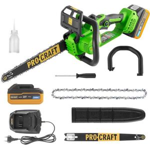 Procraft PKA33-1B akkus láncfűrész, 304 mm (1 × 4 Ah) kép