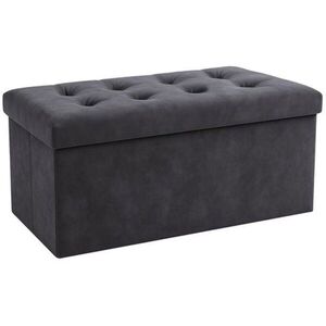 Ruhhy 26130 puff tárolóhellyel, 76×38×38 cm, sötétszürke kép