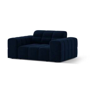 Sötétkék bársony fotel Chicago – Cosmopolitan Design kép
