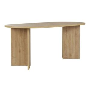 Étkezőasztal tölgyfa dekorral 89, 5x180 cm Sablin – Kalune Design kép
