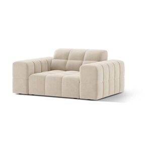 Krémszínű bársony fotel Chicago – Cosmopolitan Design kép