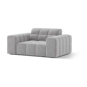 Világosszürke bársony fotel Chicago – Cosmopolitan Design kép