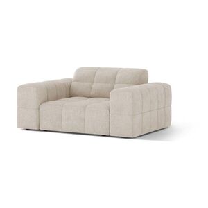 Krémszínű zsenília fotel Chicago – Cosmopolitan Design kép
