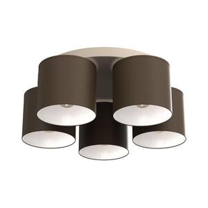 Mennyezeti lámpatest ARDEN 5xE27/15W/230V Ø 58 cm bézs/barna 4666 kép
