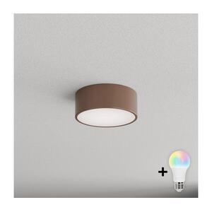 Brilagi - LED RGBW mennyezeti lámpatest CLARE 1xE27/12W/230V átm. 20 cm barna BG5226+AI0579 kép