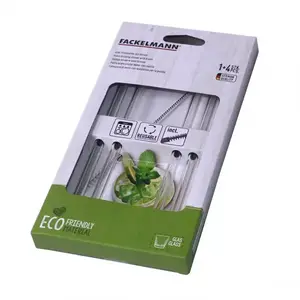 Üveg szívószál 22cm/priem. 8mm + kefka 54845 kép