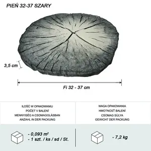 Lépcsőfok 32–37 cm szürke kép