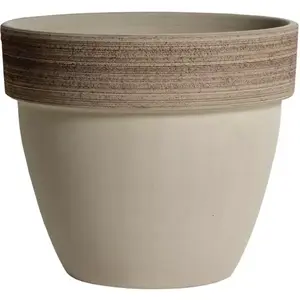 Virágcserép PALLADIO VULCANO kerámia szürke d25cm kép
