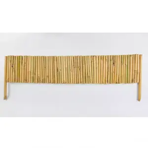 Kerti szegély (Rollborder) 30 cm x 1 m 2x láb 15 cm 16/20 mm bambusz kép