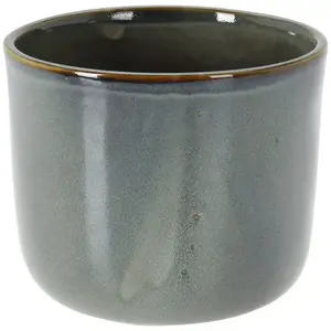Zöld porcelán virágcserép kép