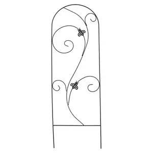 Növénytámasz 56x168 cm ES32007 fekete fém kép