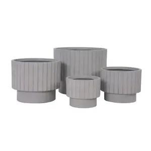 Virágcserép LT14879-4S 24.5x24.5x20 P294 szürke kép