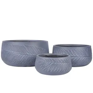Virágcserép lt14514-3s /28x28x13.5/szürke kép