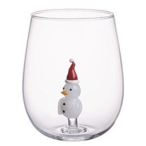 MERRY & JOY pohár, hóember 450 ml kép