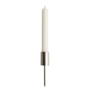 ADVENT koszorúba szúrható gyertyatartó, ezüst 12cm kép