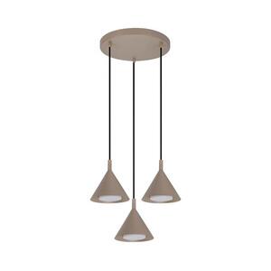 Brilagi - Kábeles függőlámpa CONE TRIPLE ROUND 3xGX53/15W/230V bézs WO-E14-G11-BEI-OEM kép