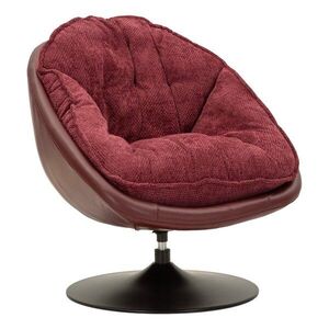 Borvörös forgó fotel Retro Style – Mauro Ferretti kép