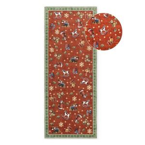 Piros-zöld futószőnyeg karácsonyi mintával 80x200 cm Toy's Delight Nostalgic Noel Red Green – Villeroy&Boch kép