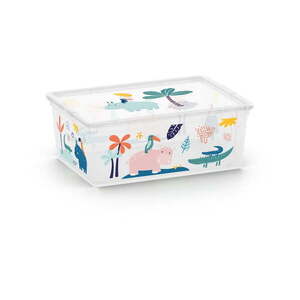 Fehér műanyag gyerek tárolódoboz 37x26x15 cm C Box Style – KIS kép