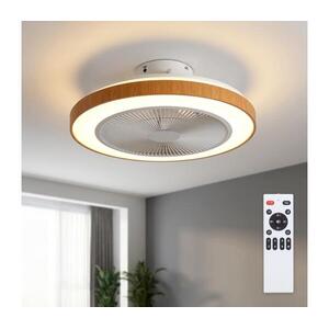 Brilagi - LED fényerőszabályozható mennyezeti látor LED/38W/230V 50 cm fehér/barna + távirányító WF-OSD-002 kép