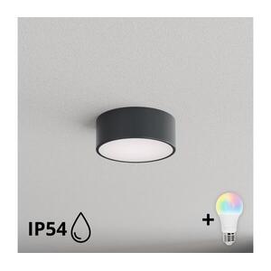 Brilagi - LED RGBW Fürdőszobai mennyezeti lámpa CLARE 1xE27/12W/230V Ø 20 cm antracit IP54 BG5218+AI0579 kép