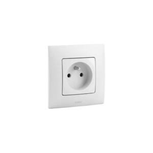Legrand - Fali aljzat 250V/16A NILOE kerettel, fehér LR0028+LR0017 kép