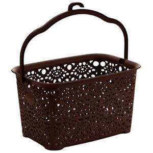 Mega Plast MONAKO csipesztartó kosár, 13×23, 5×15, 5 cm, wenge kép