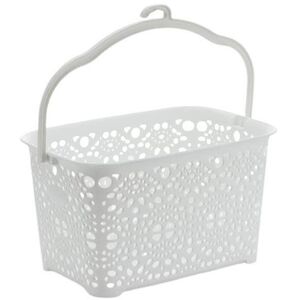 Mega Plast MONAKO csipesztartó kosár, 13×23, 5×15, 5 cm, fehér kép