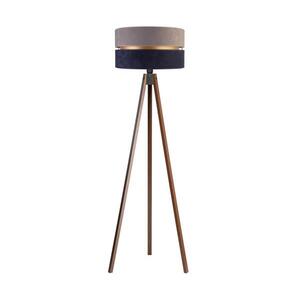 - Állólámpa DUO 1xE27/60W/230V átm. 44 cm szürke/kék/wenge AS0462+DU82689 kép