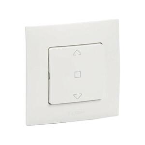 Legrand - Redőnyvezérlő kerettel NILOE fehér LR0028+LR0026 kép