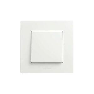 Legrand - Egypólusú kapcsoló 1-es kerettel NILOE STEP fehér LR0060+LR0054 kép