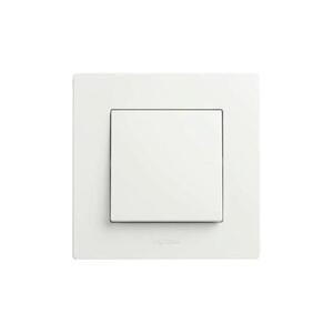 Legrand - Egyszeres kapcsoló sz. 1/0 kerettel NILOE STEP fehér LR0060+LR0057 kép