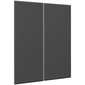 Előlap szekrény Luxeo F16-G80(100) vékony keret dark grey kép