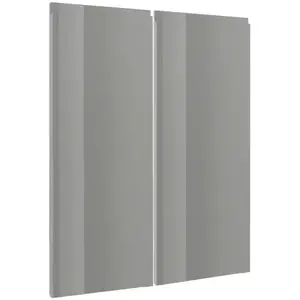 Előlap szekrény Luxeo F02-G80(100) grey lak kép