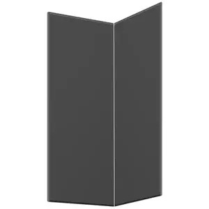 Előlap szekrény Luxeo F16-D90N vékony keret dark grey kép