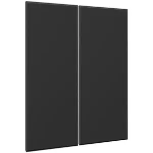 Előlap szekrény Luxeo F16-G80(100) vékony keret black kép